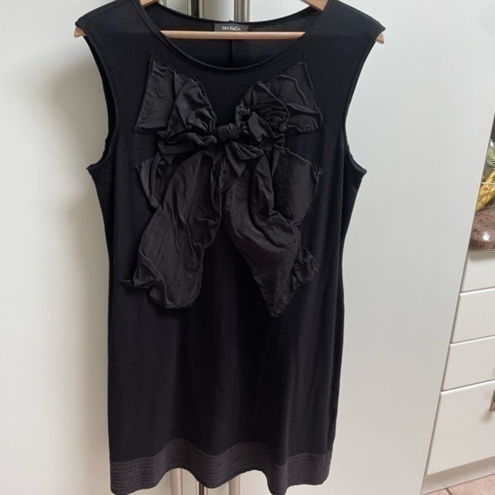 Max & Co. Jersey Bow Mini Dress